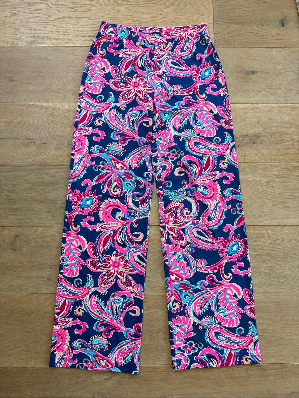 Lilly Pulitzer Grenada Knit Pant beach all over print lightweight casual - XS